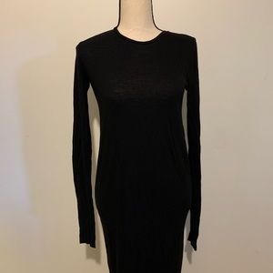 Zara Full Length Cotton Black Dress